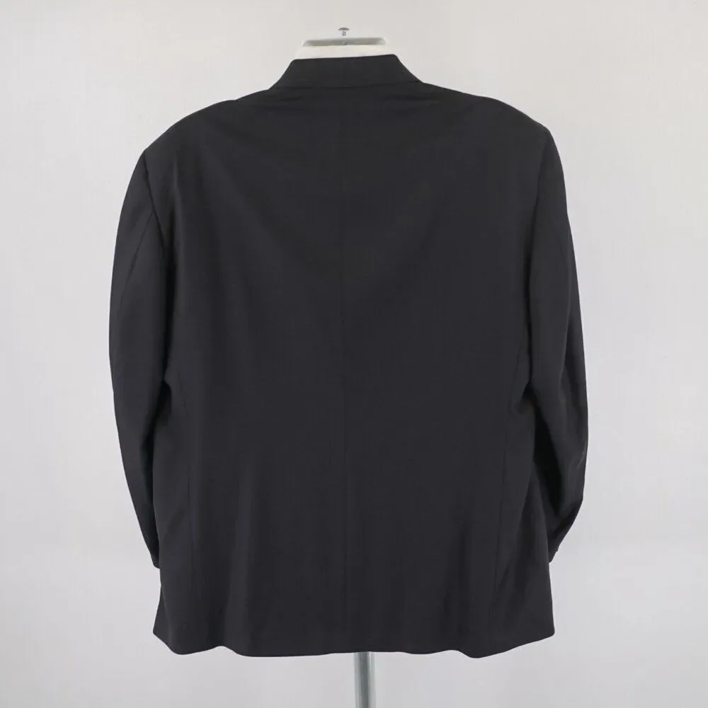 Pierre Cardin Wool Cashmere Black Blazer‎ 48R 2 Button